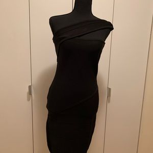 Bebe Women’s Black Off Shoulder Mini Dress